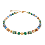 Колье Coeur de Lion Green-Blue-Peach 3039/10-0551
