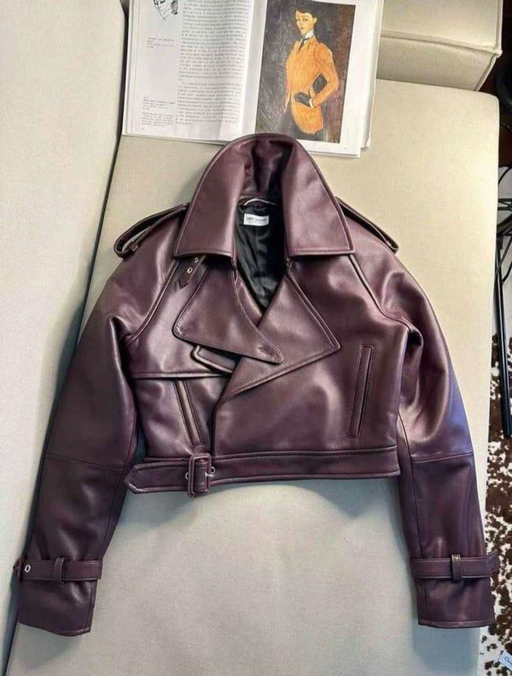 Кожаная куртка Yves Saint Laurent, арт. 485529326