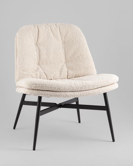 Кресло лаунж Tail кремовый