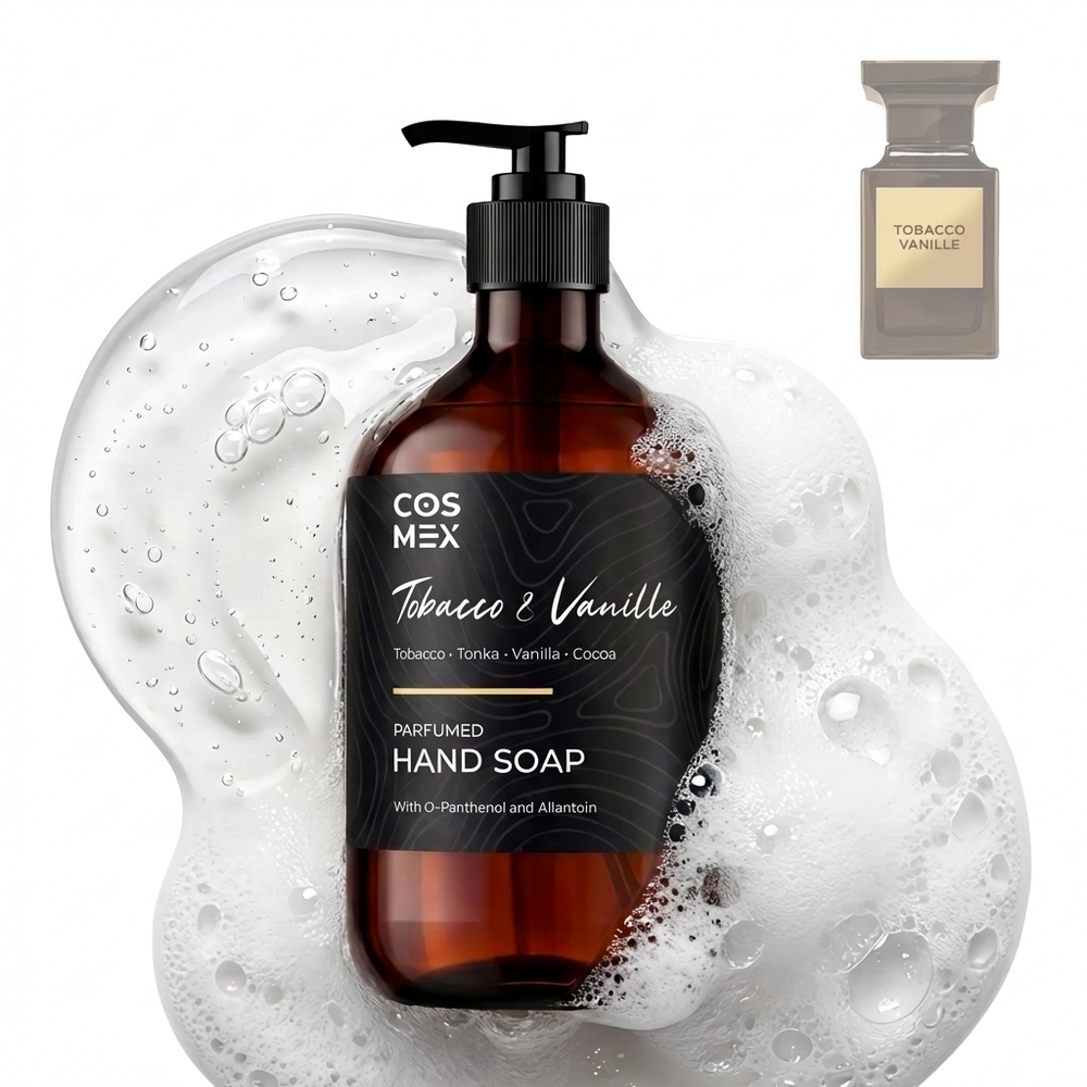 Cosmex жидкое мыло для рук парфюмированное Tobacco & Vanille 500 мл