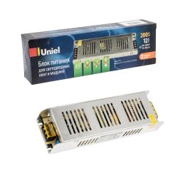 UET-VAS-200A20 12V IP20 Блок питания. 200Вт. Металлический корпус. TM Uniel