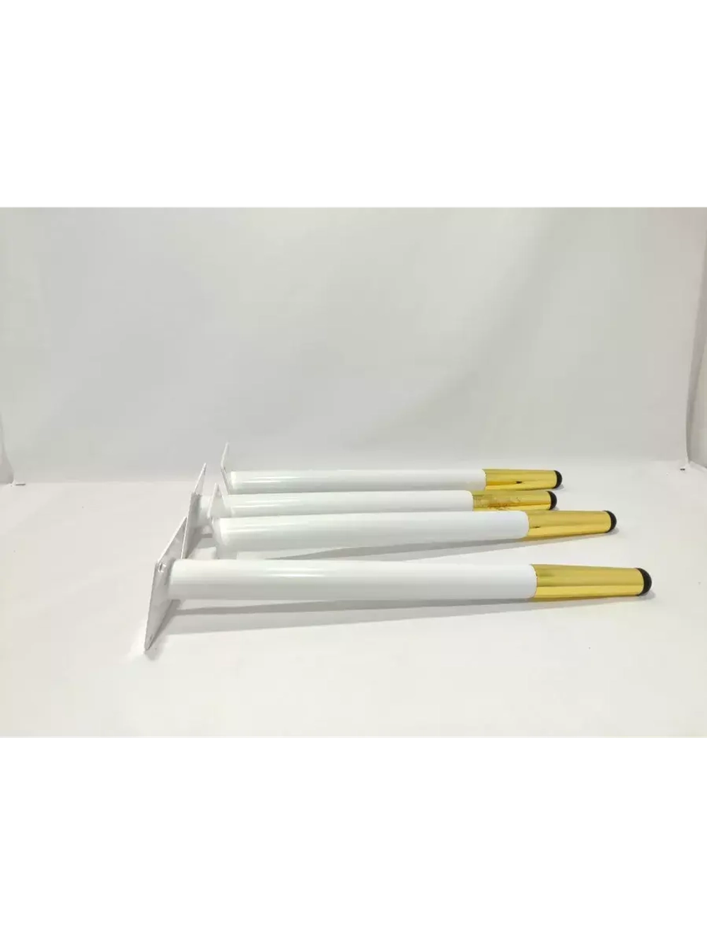 Ножки мебельные белые с золотом 400мм/4шт