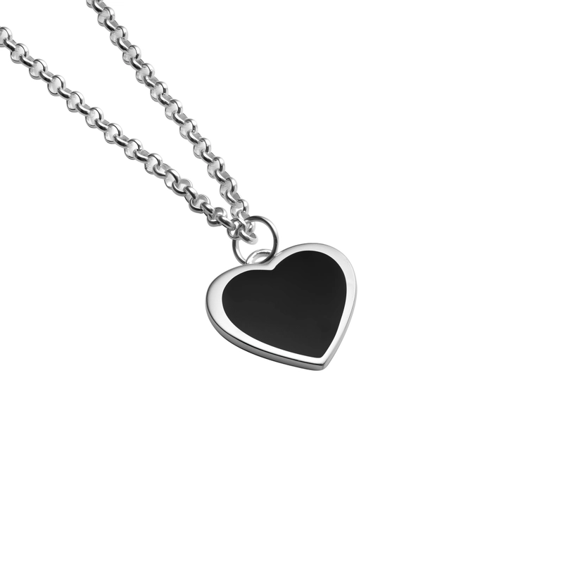 Колье Джуд – Эмалевое сердце