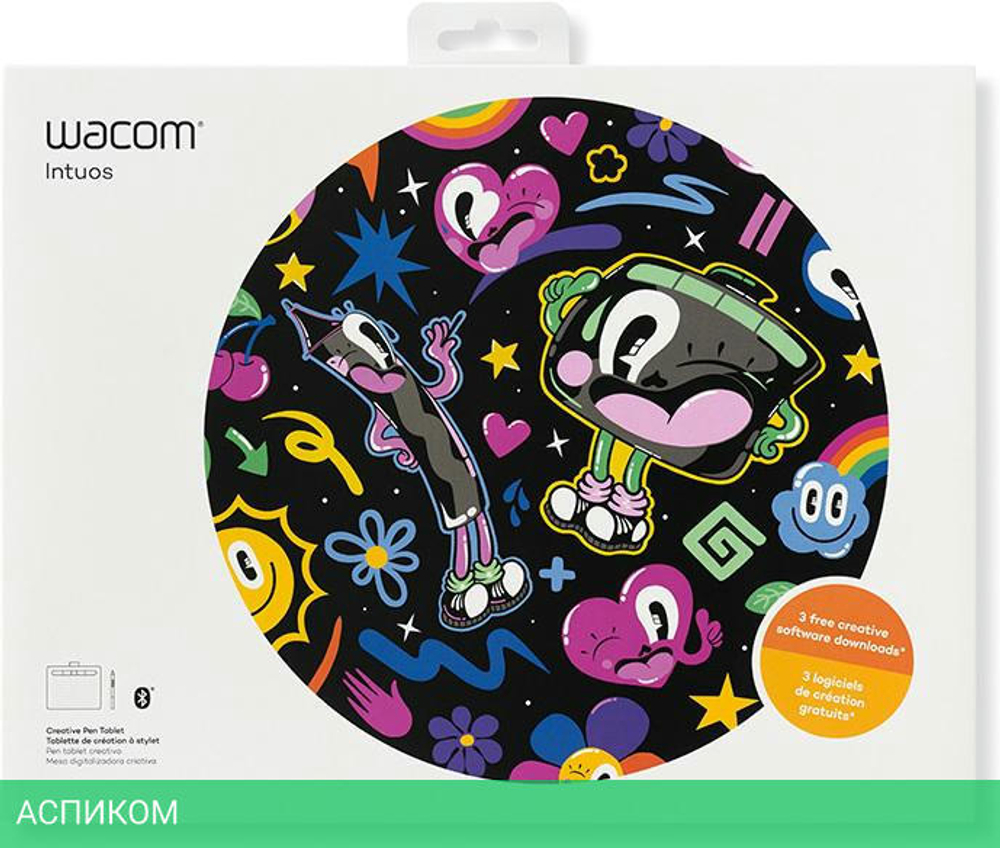 Графический планшет Wacom Intuos S Bluetooth Pistachio (CTL-4100WLE-N)