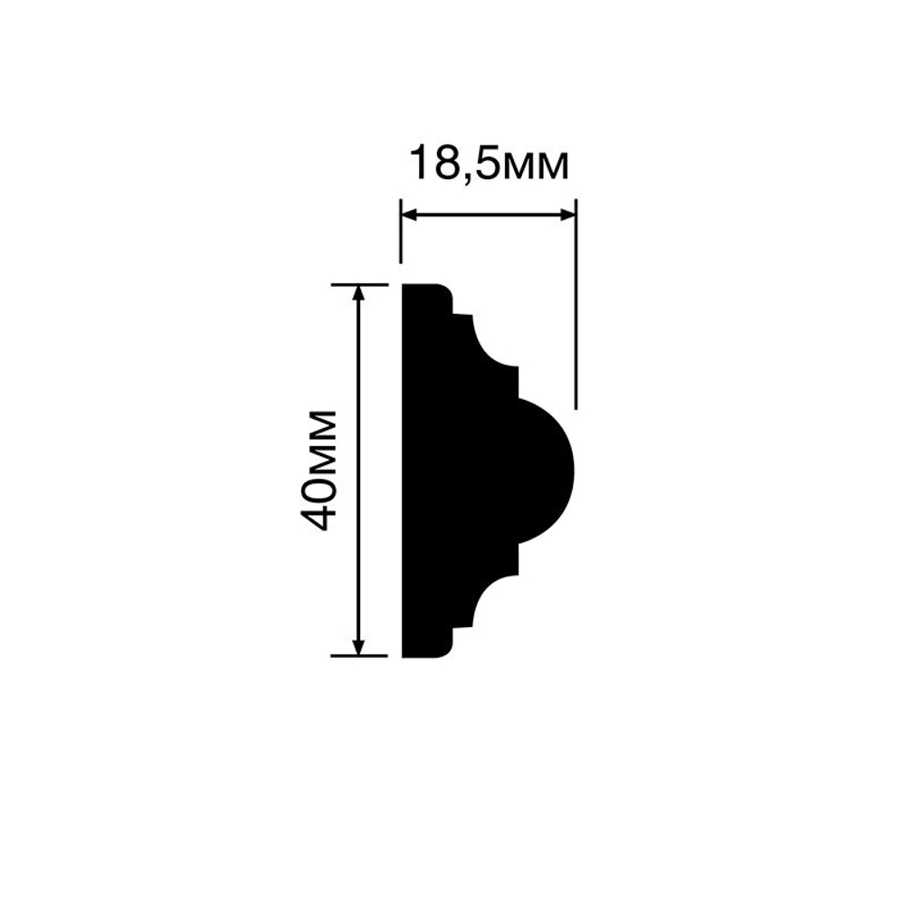 Молдинг Hi wood D40V1 (40*18,5*2000мм)