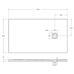 Душевой поддон из искусственного камня BelBagno Uno 140x80 TRAY-MR-UNO-AH-140/80-35-W Белый