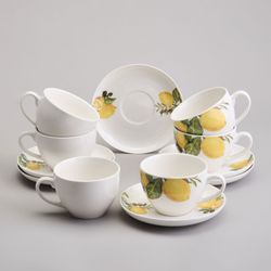 ЧАЙНЫЙ НАБОР LEFARD "ЛЕМОН ТРИ" НА 6 ПЕР. 12 ПР. 250 МЛ (КОР=4НАБ.)