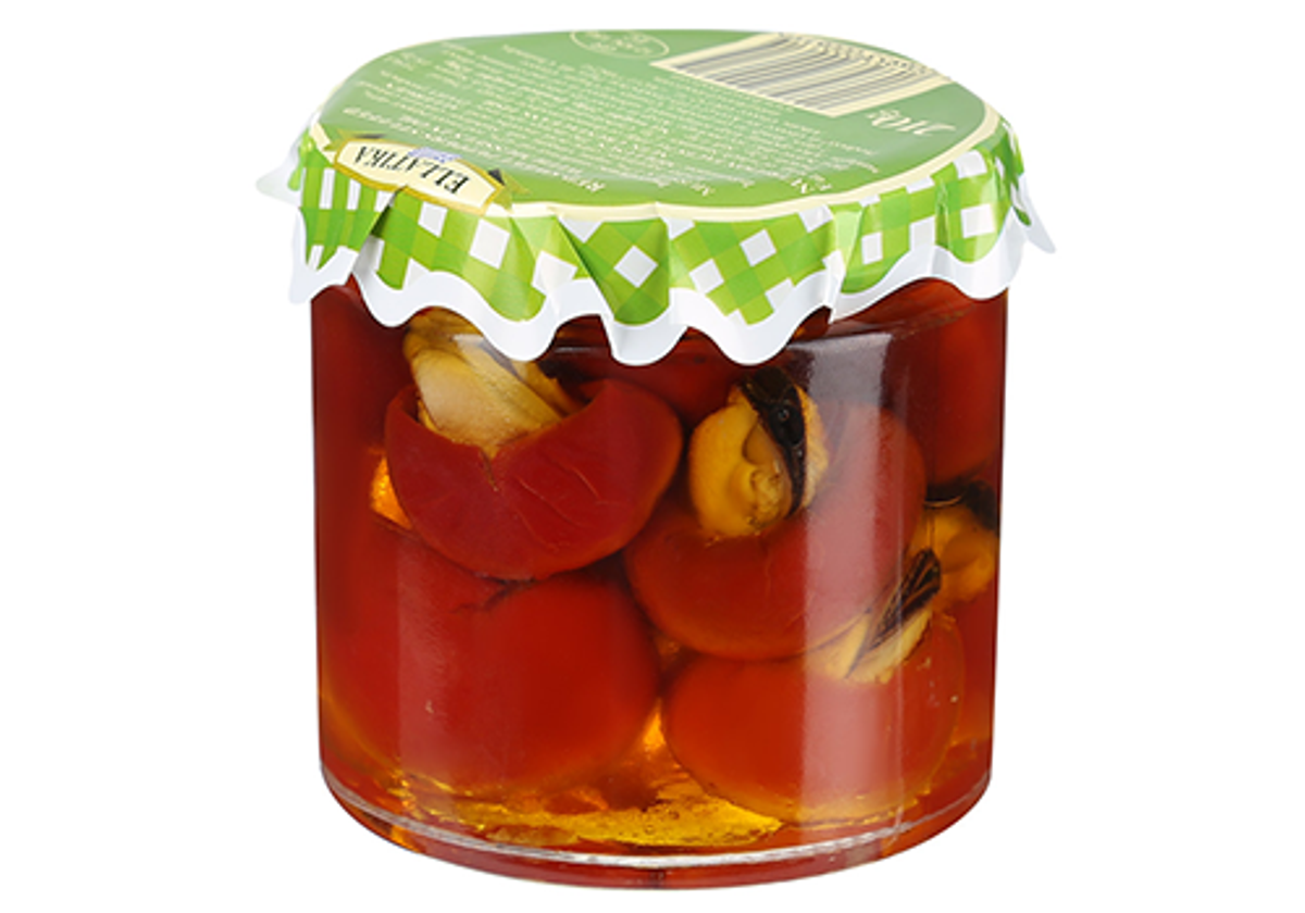 Перец фаршированный мидиями Ellatika, 210г