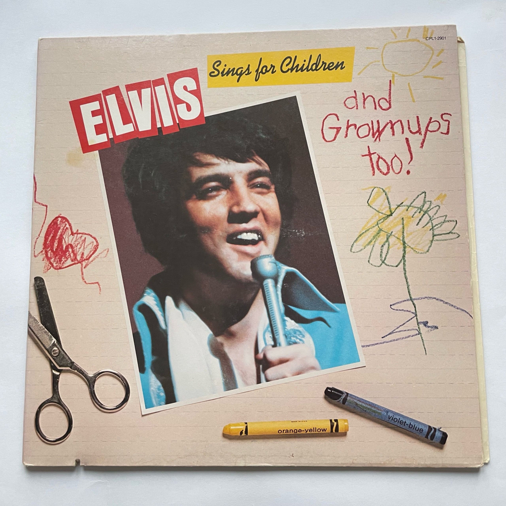 Винтажная виниловая пластинка LP Elvis Presley, Elvis Sings For Children And Grownups Too (США 1978)