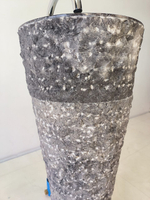 Раковина напольная из мрамора Pedestal Grey Marmo MN-65940 40х40х90 из натурального камня