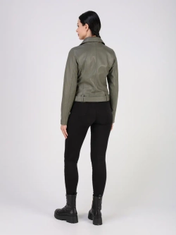 Кожаная куртка демисезонная косуха