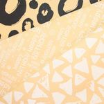 Упаковочная бумага, Крафт (0,7*1 м) Треугольники Люкс, Белый, 1 шт.