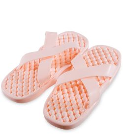 GAEM Home MSG-09/01-M Массажные тапочки персиковые, длина 24,5см