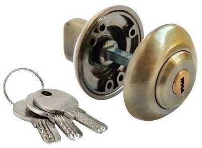 Завертка с ключевым цилиндром MH-CYL бронза античная