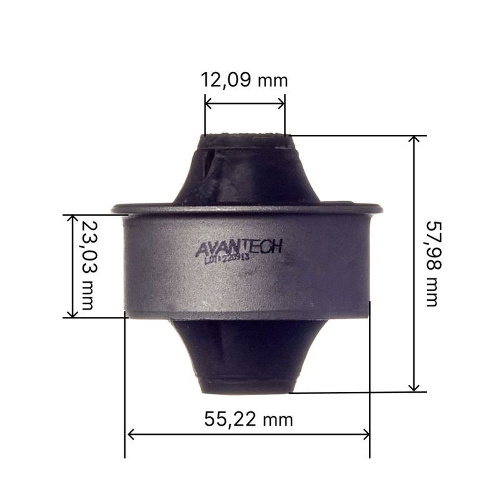 Сайлентблок переднего нижнего рычага, задний Avantech ASB0129