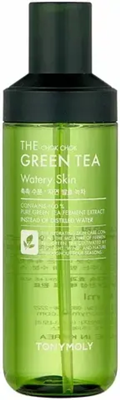 TONYMOLY Увлажняющий тоник для лица с экстрактом зеленого чая THE CHOK CHOK GREEN TEA Watery Skin 180 мл