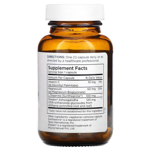 Metabolic Maintenance, Ashwagandha Plus, смесь L-теанина и магния, 60 капсул