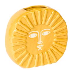 Ваза для цветов Sun, 18 см, желтая