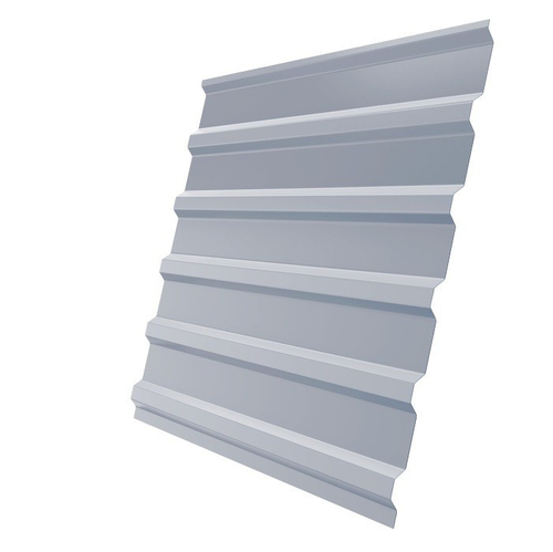 Профнастил С20 Железный Форт Satin 0,5 мм RAL 9006 бело-алюминиевый