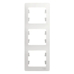 GLOSSA 3-постовая РАМКА, вертикальная, БЕЛЫЙ