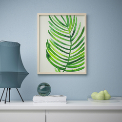 IKEA BILD  (ИКЕА БИЛД)  -  Постер, Тропический пальмовый лист II, 40x50 см
