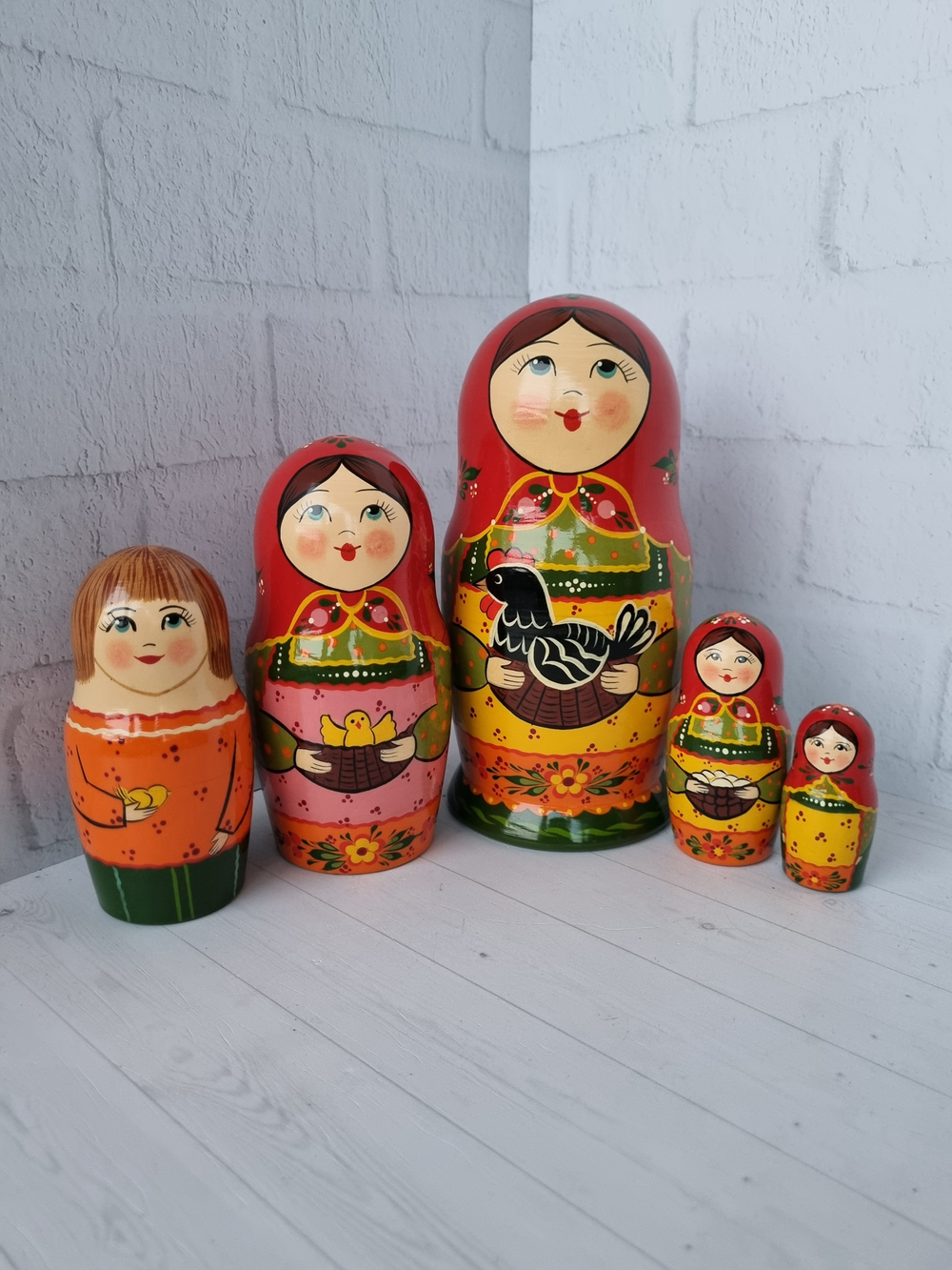 Матрешка "с курочкой" традиция 5 мест