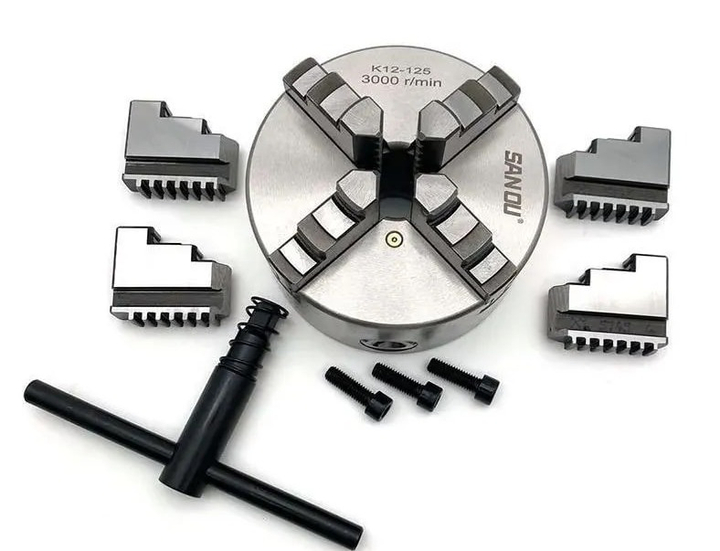 D125мм SANOU Четырехкулачковые токарные патроны K12-125