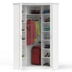 Спальня Ливерпуль вар.7 Белый/Ясень ваниль