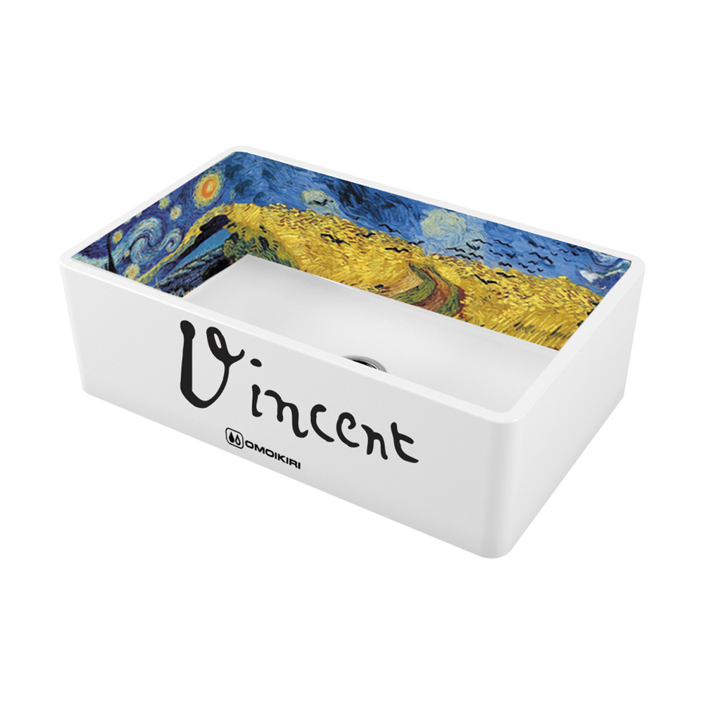 кухонная мойка Omoikiri Mikura 76-Vangogh Natceramic/белый