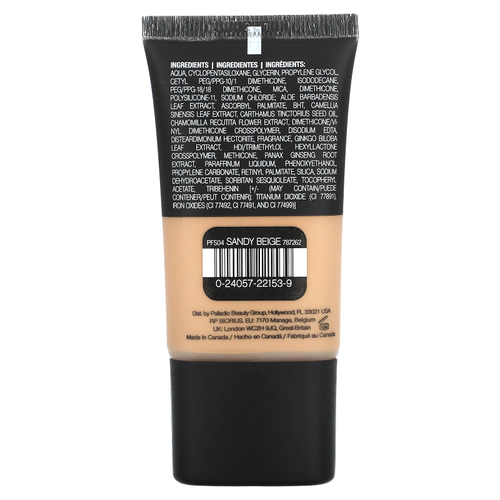 Palladio, тональная пудра, песочный бежевый PFS04, 27 мл (0,91 жидк. унции)