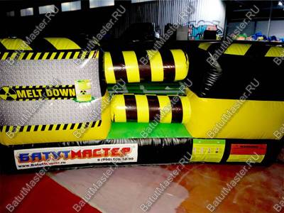 Коммерческая надувная игра "Увернись от палки" (Melt Down) 7*7*1.5 м