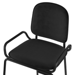 Стул барный LATITUDE Ror, 2 Frame, велюр, черный/черный