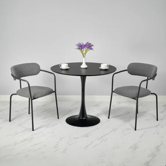 Стул Pedigree серо-голубой велюр