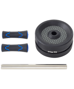 Ролик для пресса широкий RL-106, черный/темно-синий