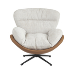 Кресло BLISS оранж/серый, экокожа, шенилл