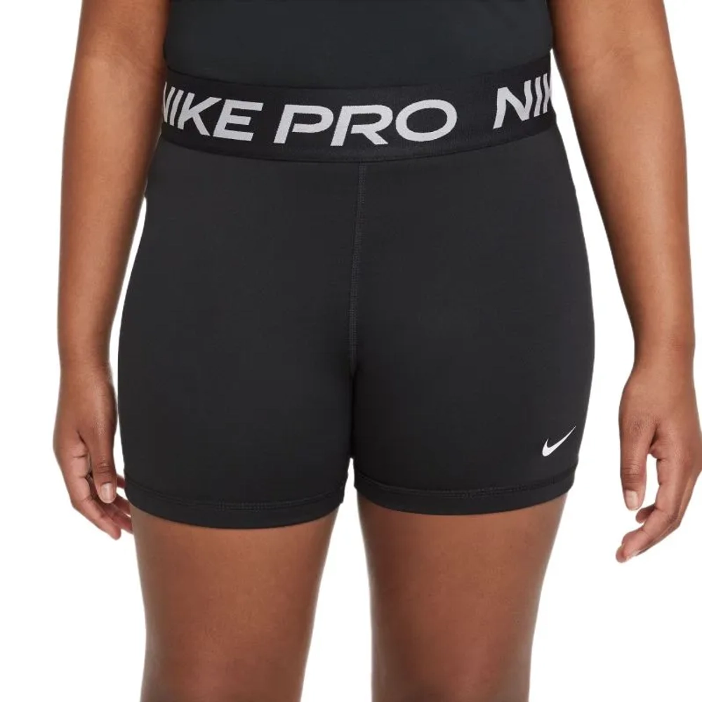 Детские шорты Nike Kids One Dri-Fit 3in Extended Size - black/white