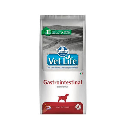 Сухой корм для собак при нарушениях работы ЖКТ Farmina Vet life Gastrointestinal 12 кг