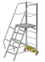 Лестница с платформой компактная MEGAL ЛСПК-1,4 (0,82)