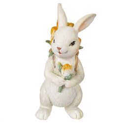 GAEM Фигурка декоративная "Заяц с корзиной", L5 W7 H10 см