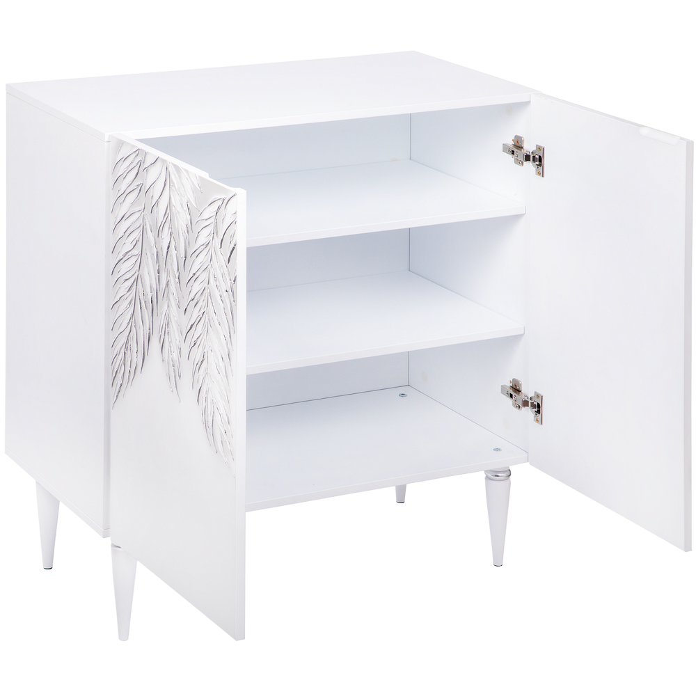 Комод Тропик Классика с 2-мя полками Айс Сильвер