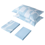 Комплект постельного белья IKEA BRUKSVARA (БРУКСВАРА), Голубой с рисунком, 200х230 см