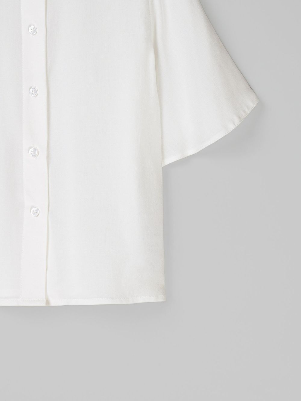 Блузка с коротким рукавом для девочки "Белая" 7+