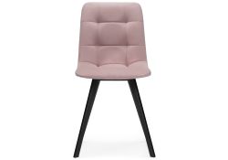 Стул на металлокаркасе Чилли черный / розовый