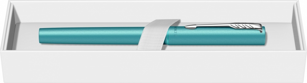 Ручка-роллер Parker Vector XL Teal CT, цвет чернил black, стержень: F, в подарочной упаковке.