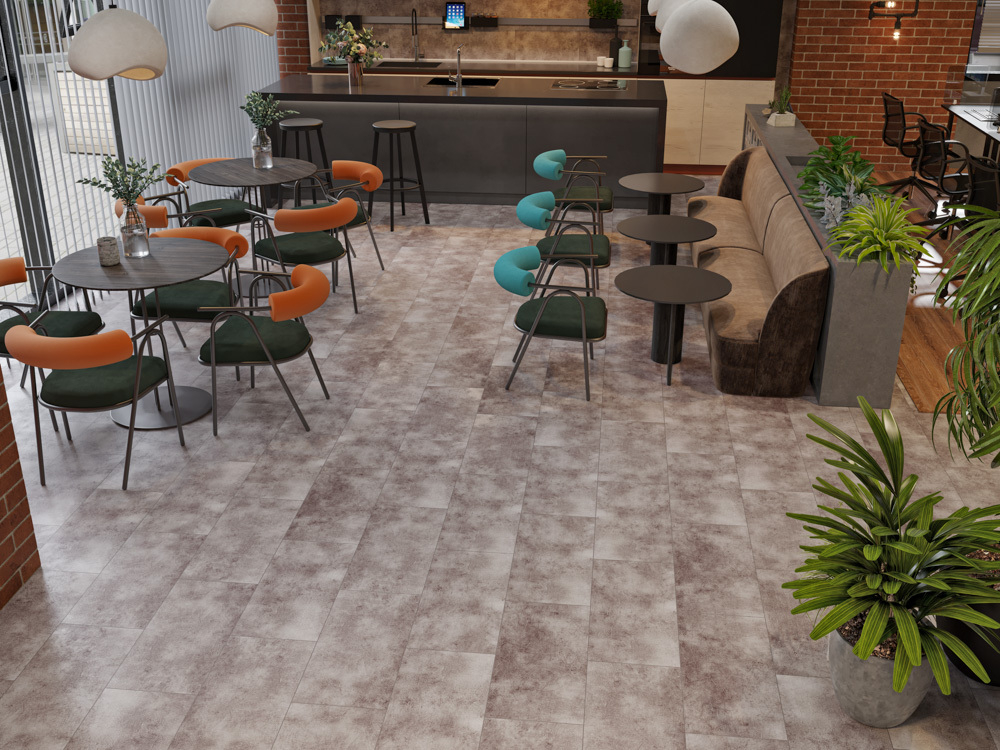 Ламинат SPC CronaFloor STONE Торнадо Дымчатый