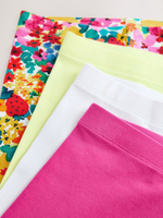 Легинсы укороченные для девочки Next AH9-734, 4 шт., Белый, Розовый, Салатовый