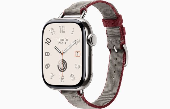 Apple Watch Hermes Series 11 42 mm Twill Jump Attelage Single Tour