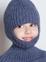 Балаклава для детей вязаная демисезонная