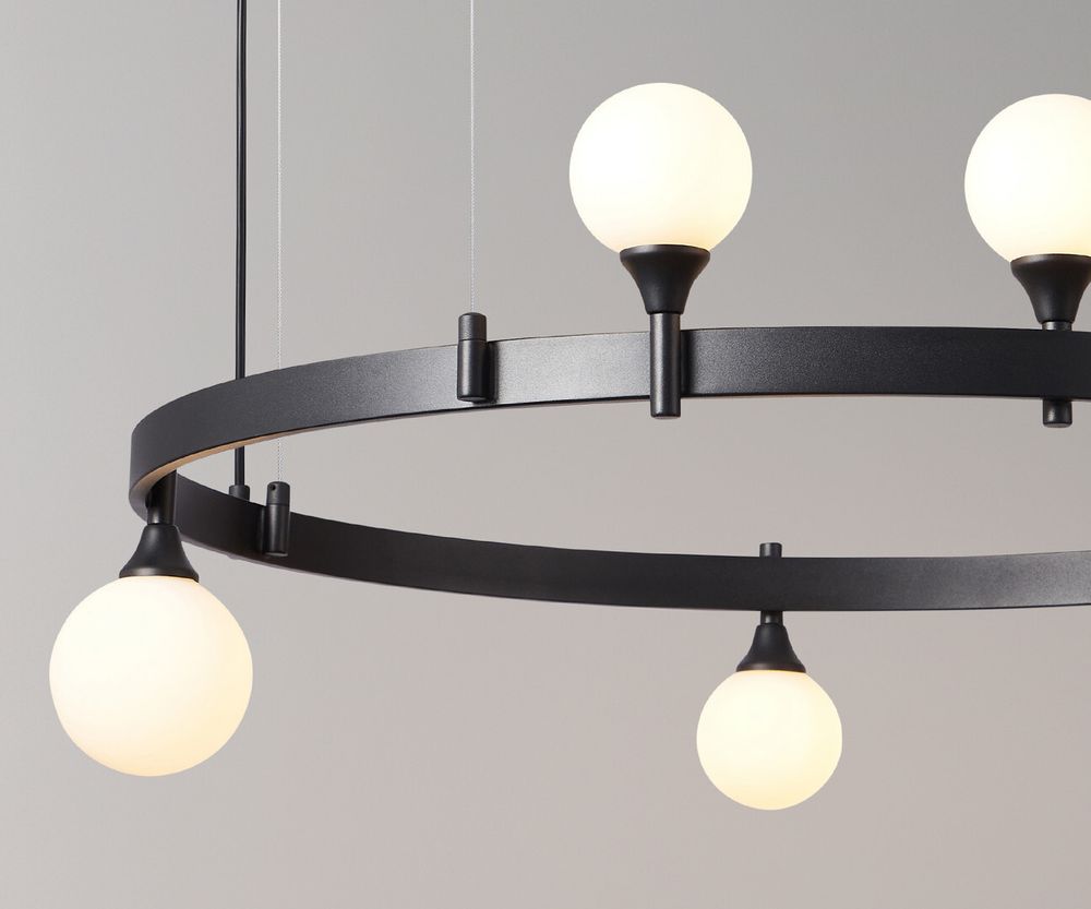 Kink Light 07808-6,19 Люстра Бьянки черный G9 6*7W