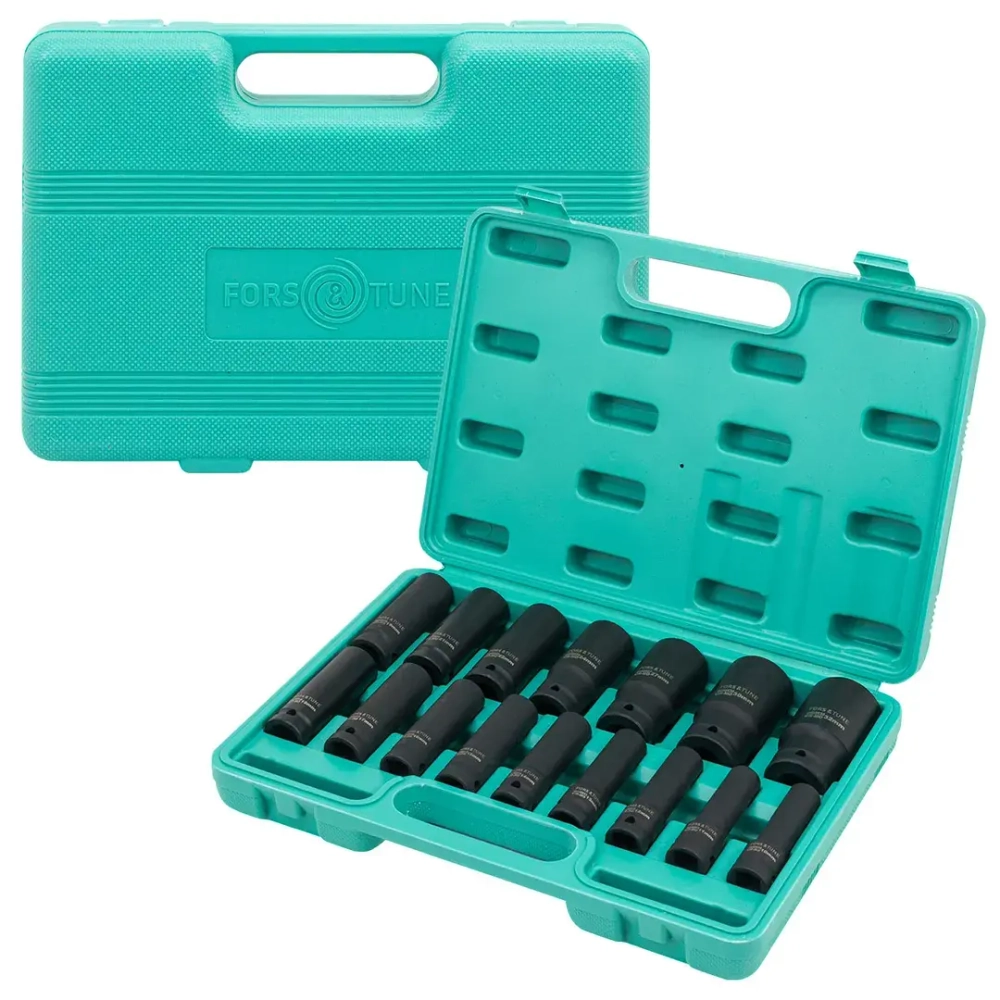 Набор головок ударных глубоких 16пр. 1/2"6pt FORSandTUNE FORSandTUNE-4167-5MPB